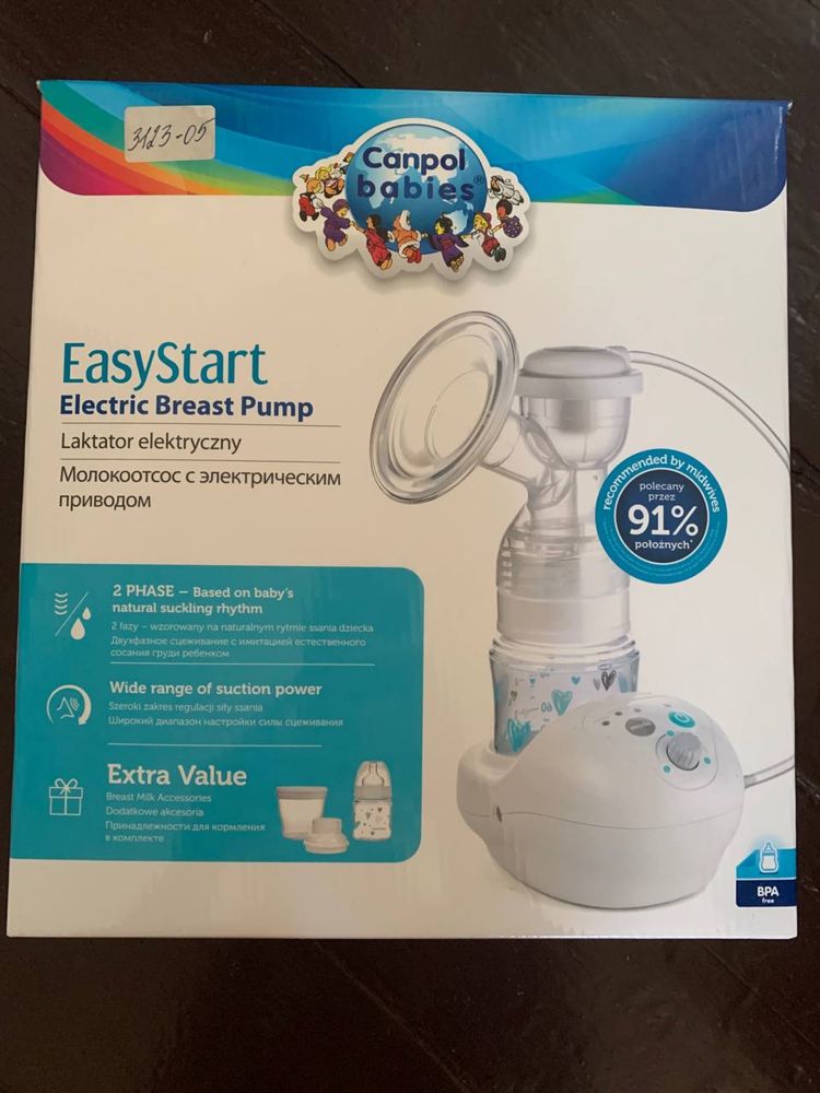 Електричний молоковідсмоктувач EasyStart Canpol babies