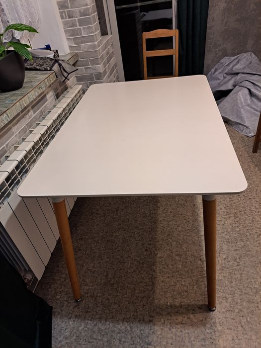 Stół 120x80 biały styl skandynawski