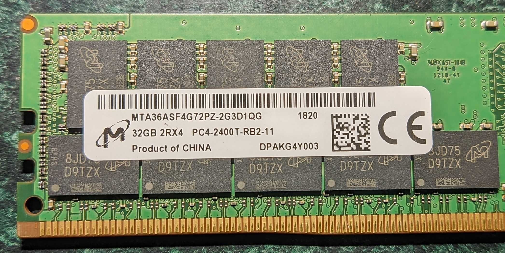 Память DDR4 32 GB Micron (mta36asf4g72pz-2g3d1qg)