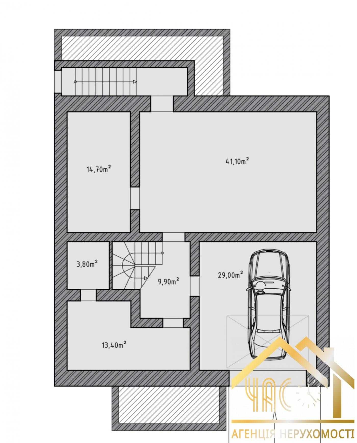 Продаж будинку 228м² з цокольним поверхом, гаражем, навісом та терасою
