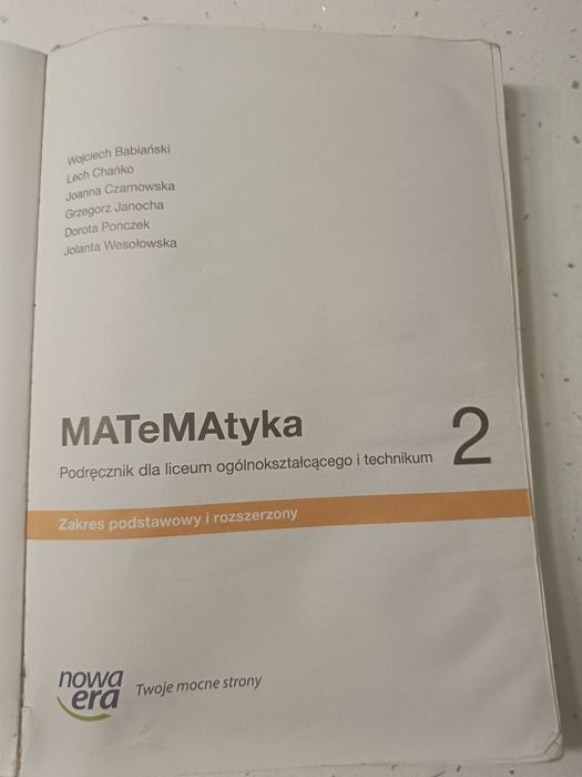 Matematyka zakres podstawowy i rozszerzony