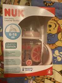 Дитяча пляшка Nuk, пляшка з ручками Nuk, бутылочка Nuk, бутылка Nuk