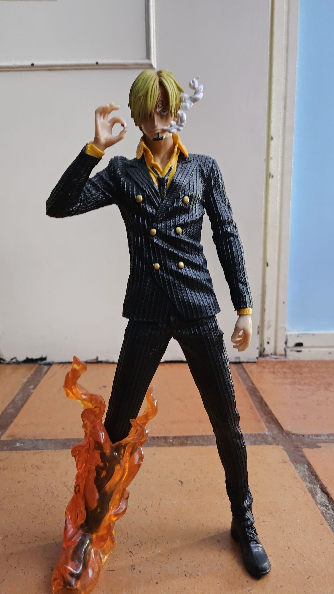 Anime figura One Piece Sanji O Cozinheiro com 35cm novo sem caixa