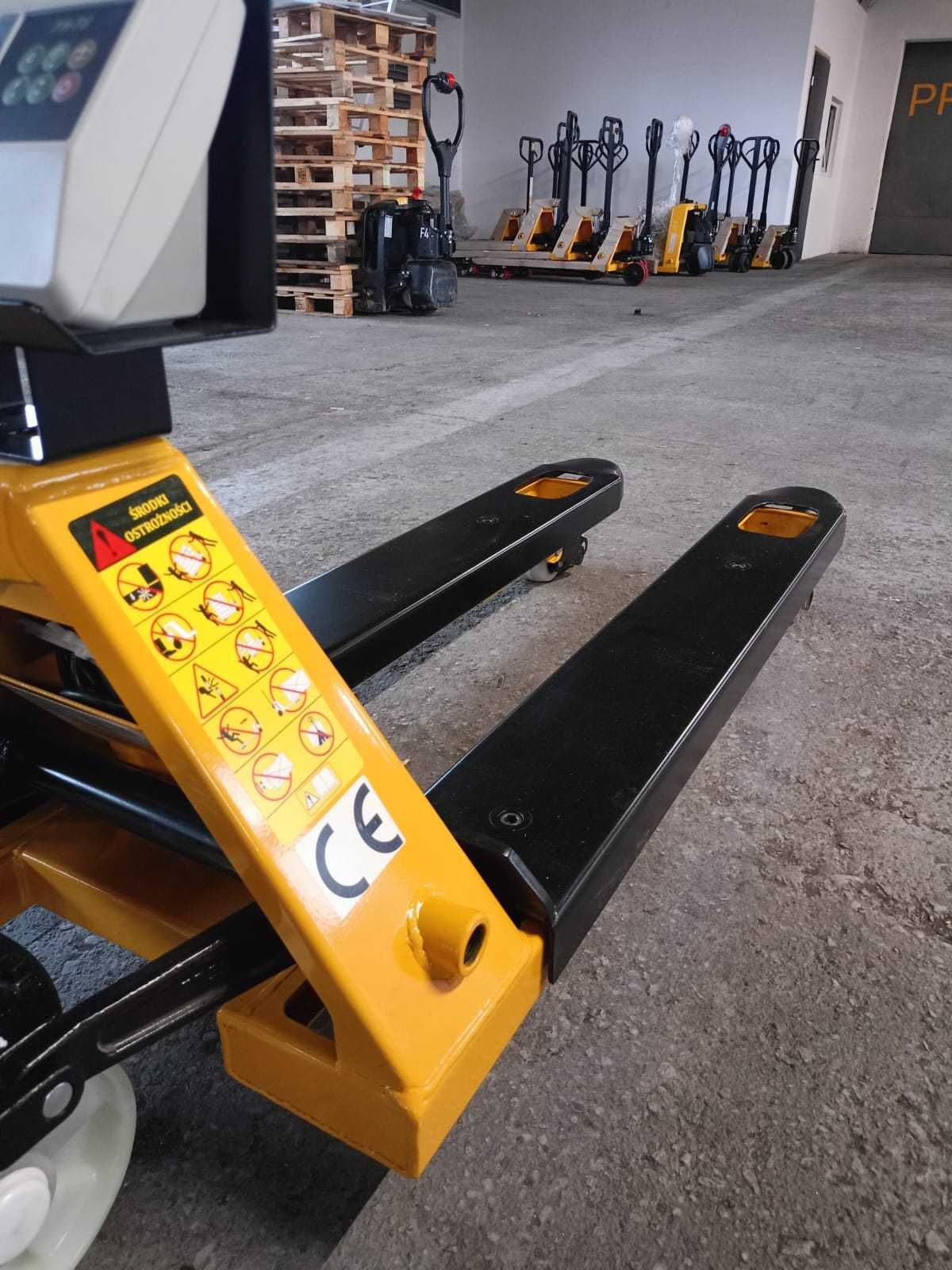 Wózek paletowy z wagą, paleciak z wagą,P2500W, 2500kg, paleciak ręczny