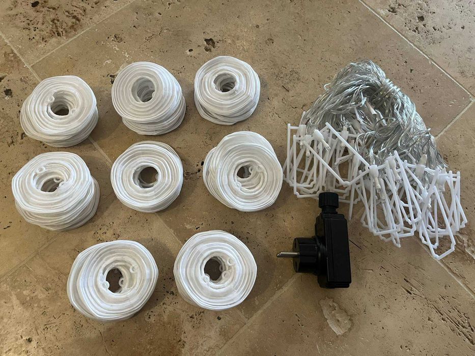 SALCAR Łańcuch Świetlny LED 10 m – 40 diod, 8 trybów, ciepła biel