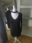 Tunika sexy mini sukienka halter M L basic alternative goth