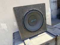 Subwoofer tuba basowa skrzynka obudowa CLOSED głośnik basowy 25cm