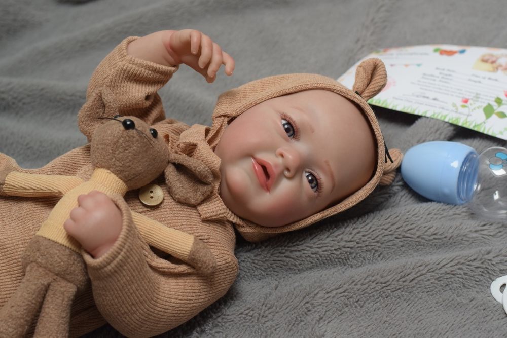 Lalka reborn 19 cali winyl 48 cm chłopiec noworodek niemowlę realistyc