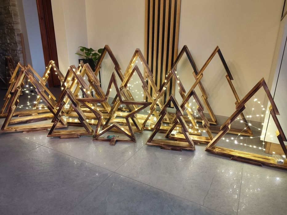 Choinki gwiazdy ozdoby świąteczne