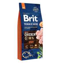Сухой корм для активных собак всех пород Brit Premium Sport 15 кг
