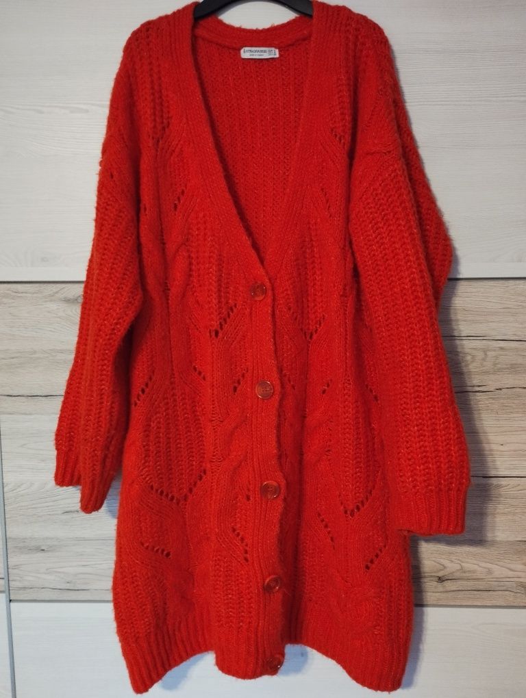 Sweter oversize kardigan S