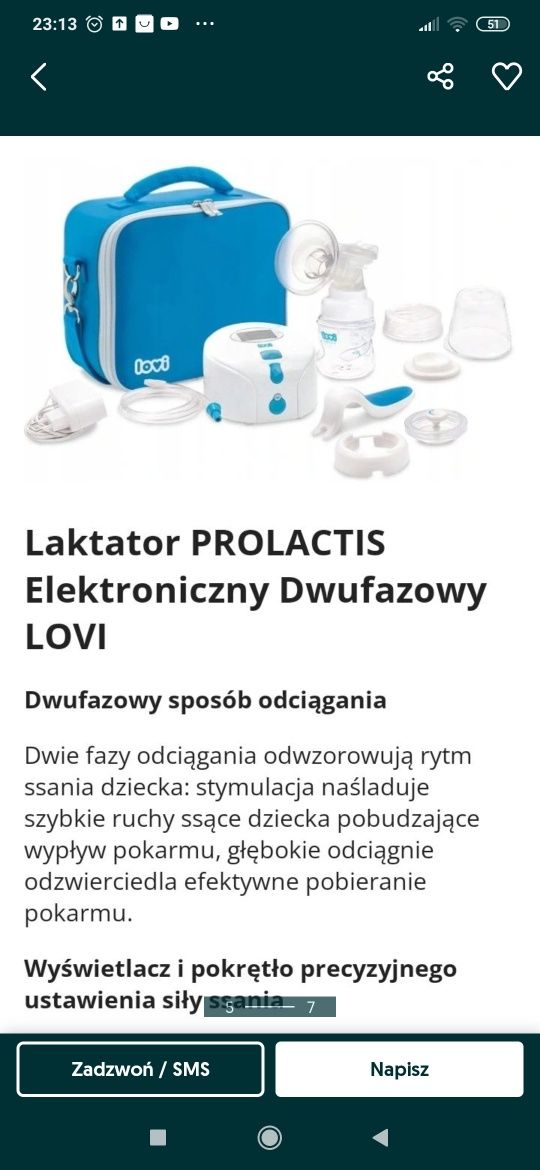 Laktator elektryczny Lovi Prolactis