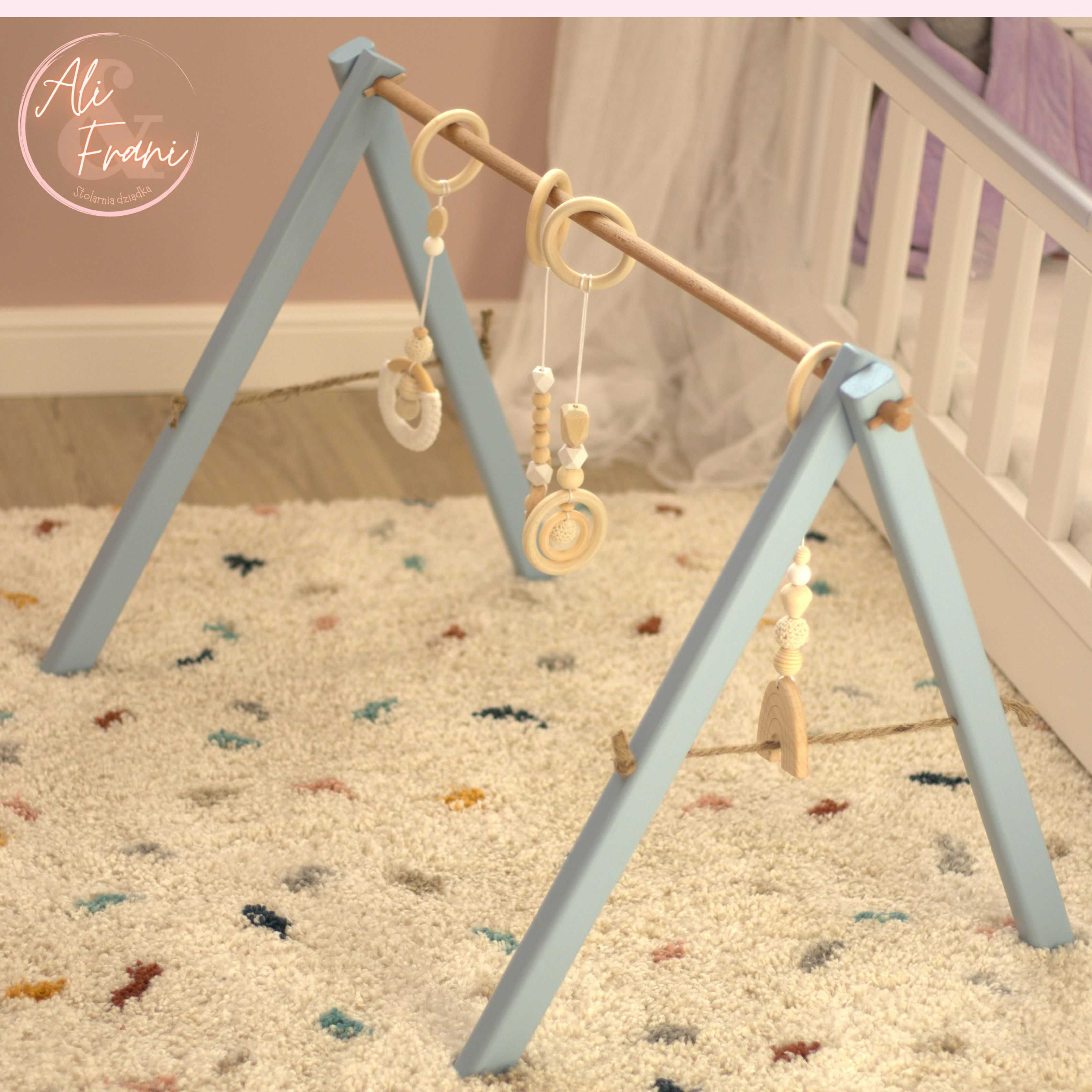 Babygym - stojaczek na zabawki - 100% handmade! Drewno!