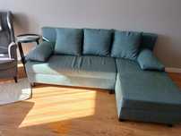 Sofa 3-osobowa rozkładana z szezlongiem IKEA Angsta