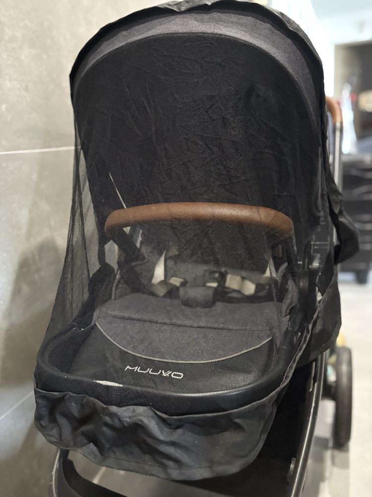 Wózek muuvo quick szary gondola plus spacerówka