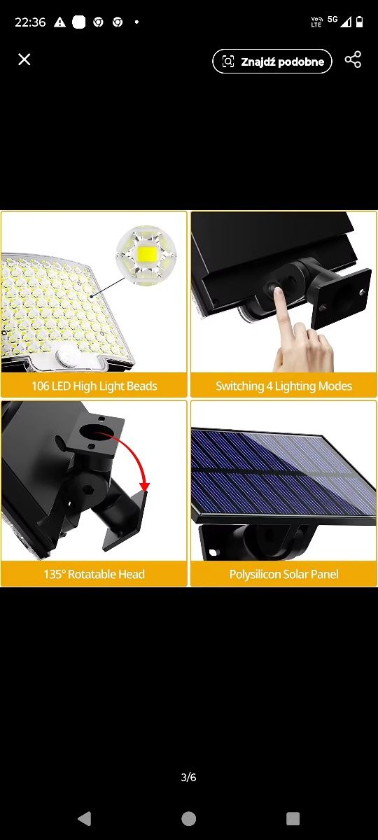 Lampa LED zewnętrzna/wewnętrzna