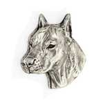 Amerykański Staffordshire terrier pin posrebrzony Art-Dog