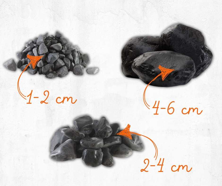 Kamień Otoczak Nero Ebano Do Ogrodu worek 25 kg