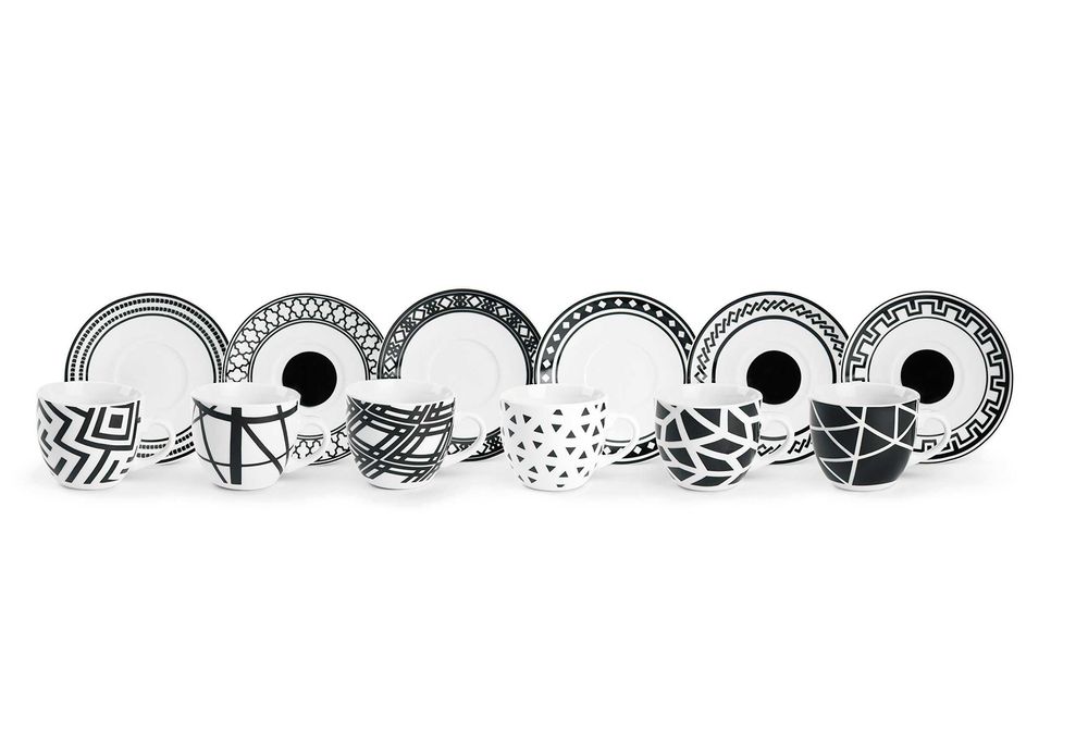 Filiżanka Excelsa Platinum porcelana 70 ml 6 szt.