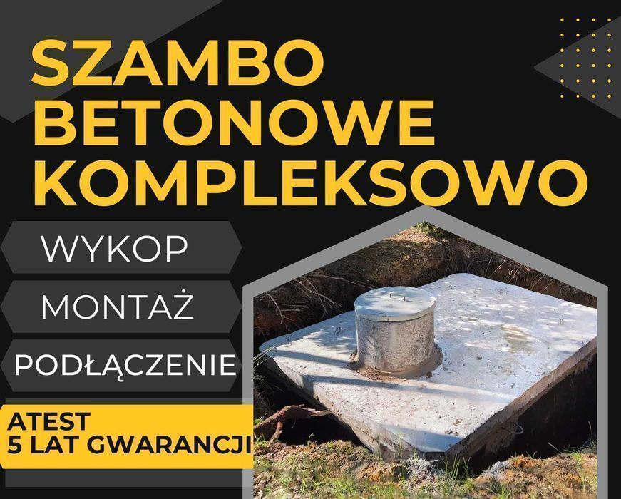 Szambo Szamba Betonowe 10m3 PIWNICA kanał  WYKOP 8m3  Tarczyn