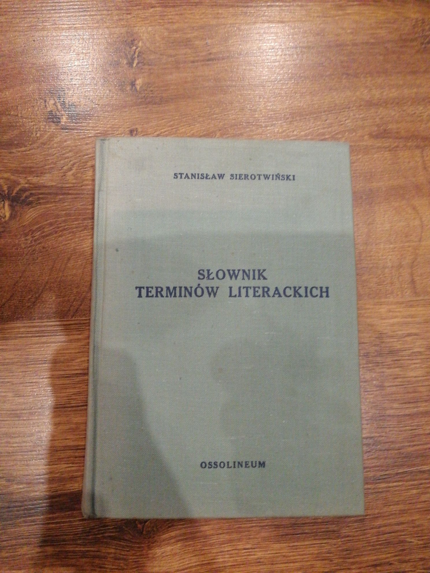 Słownik terminów literackich Stanisław Sierotwiński