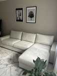 IKEA VIMLE Sofa 3-osobowa z szezlongiem,z podłokietnikami/Gunnared beż