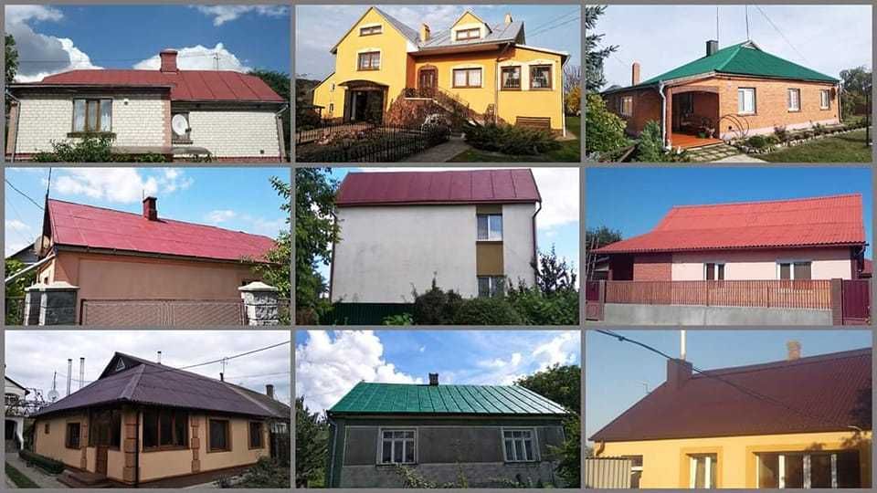 Фарбування дахів металочерепиці шиферу покраска даху
