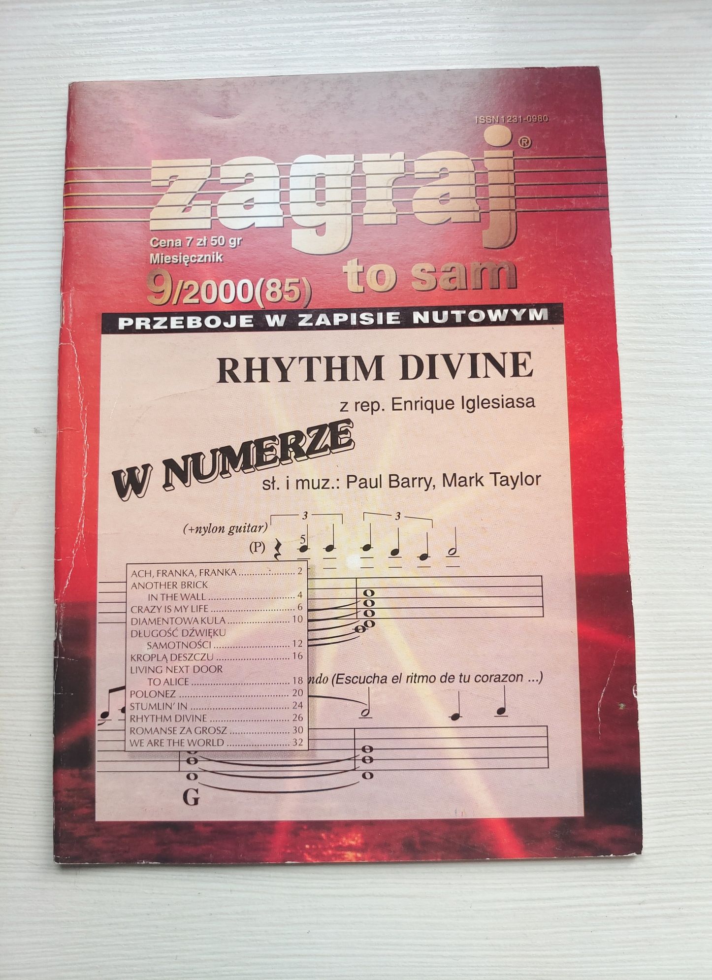 "Zagraj to sam" Przeboje w zapisie nutowym