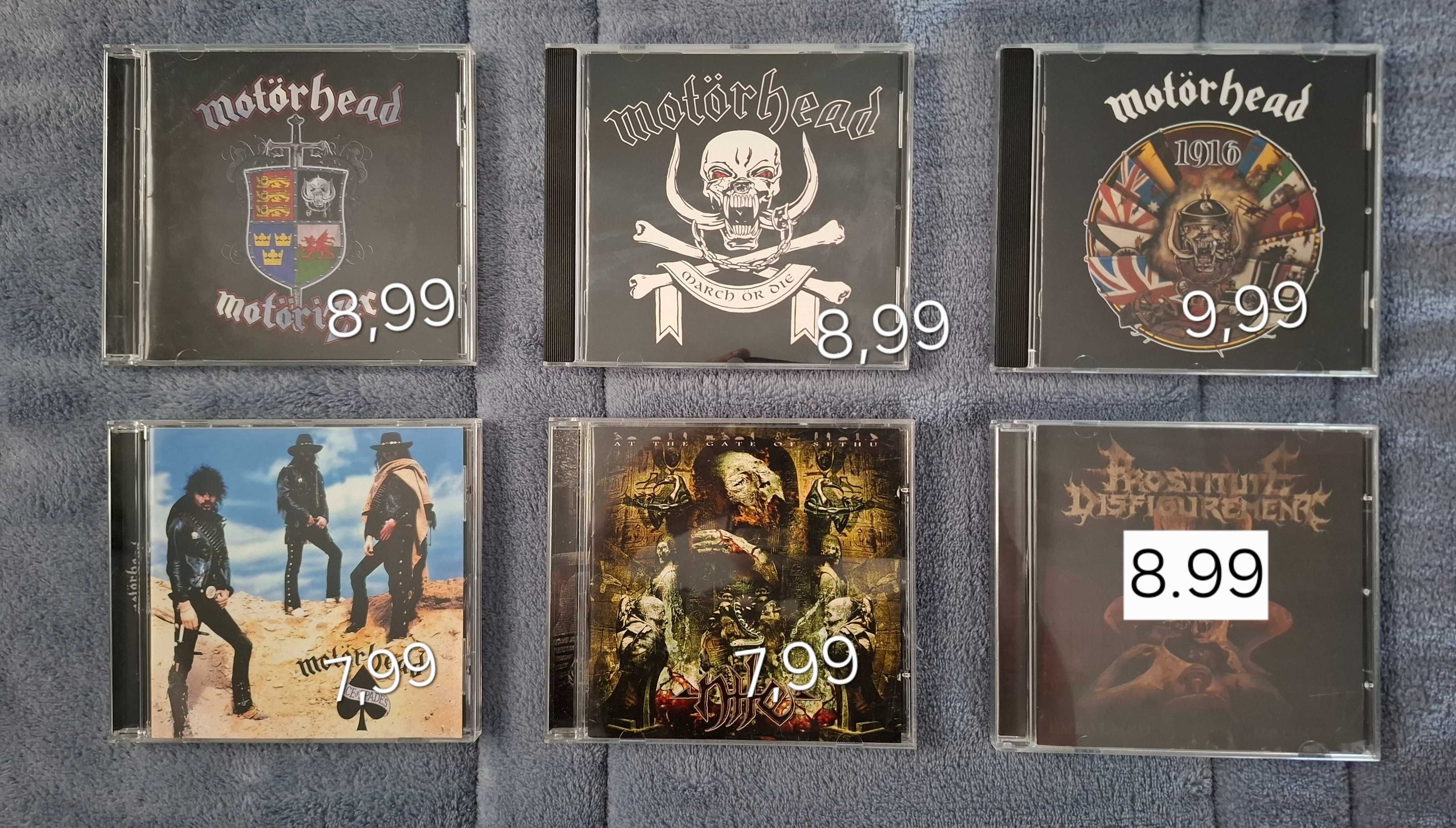 Vários CDs de metal