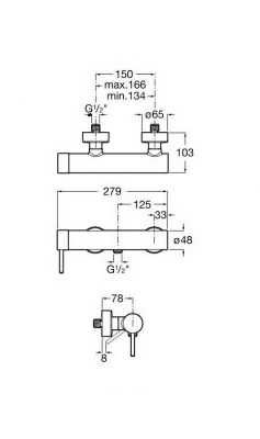 Roca Lanta A5A2111C00 bateria prysznicowa