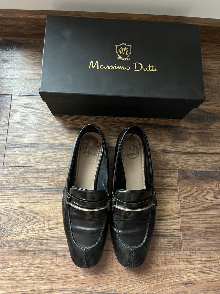 Massimo Dutti mokasyny buty na płaskiej podeszwie