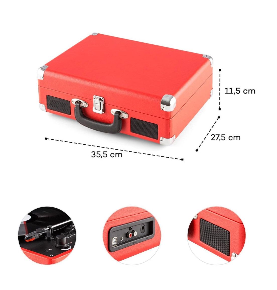 Auna Peggy Sue Nostalgiczny GRAMOFON RETRO z LAT 50tych Nowy GWARANCJA