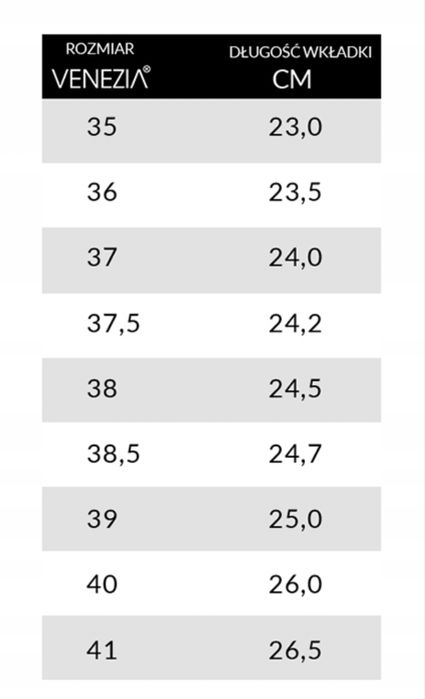 Botki NOWE VENEZIA rozmiar 38