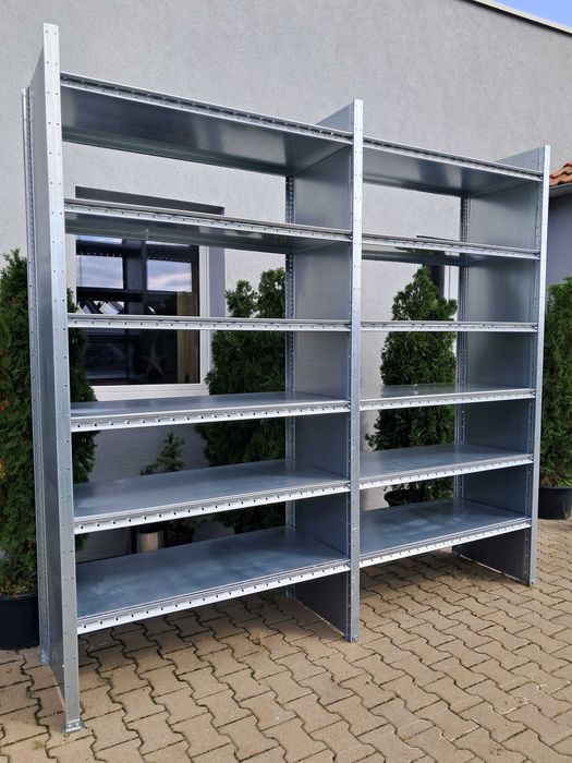 Regał metalowy z pólkami sklepowe regały półkowe 250x129cm DEXION Hi