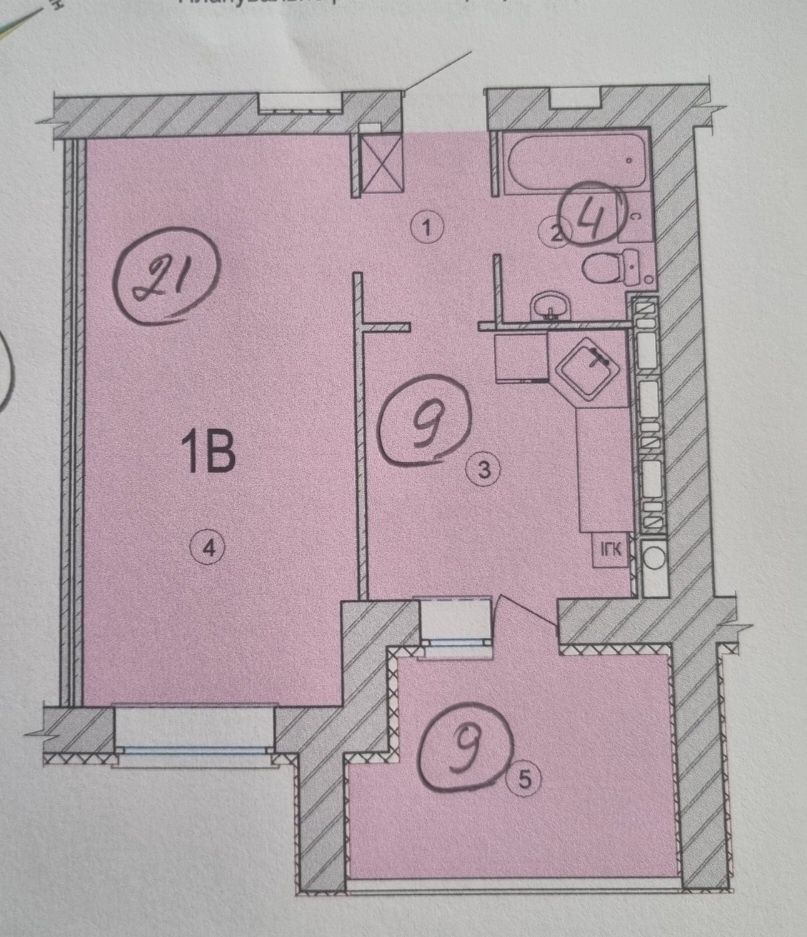 Продається евродвушка в жк Сади Вишневі. 49кв.м.