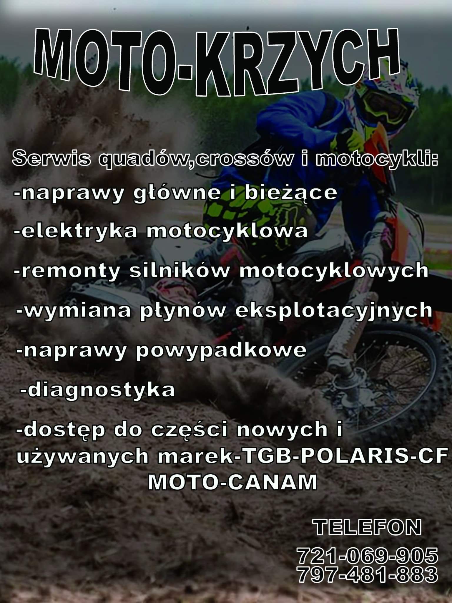 Naprawy motocykli , quadów