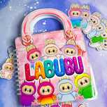Лабубу на липучках ліпучках альбом книжка тока бока лабуба labubu laby