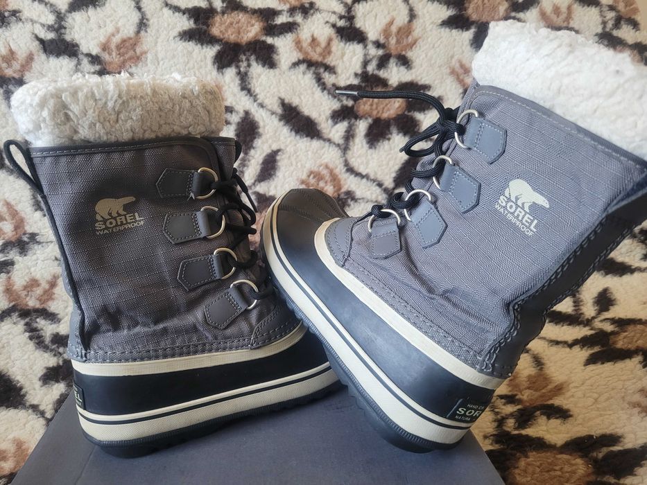 Super ciepłe wodoodporne śniegowce Sorel Carnival r.37 wkł.23 cm