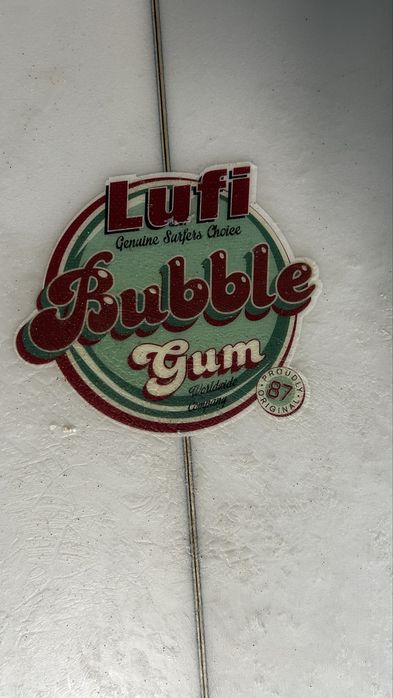 Prancha de surf Lufi Bubble Gum com capa