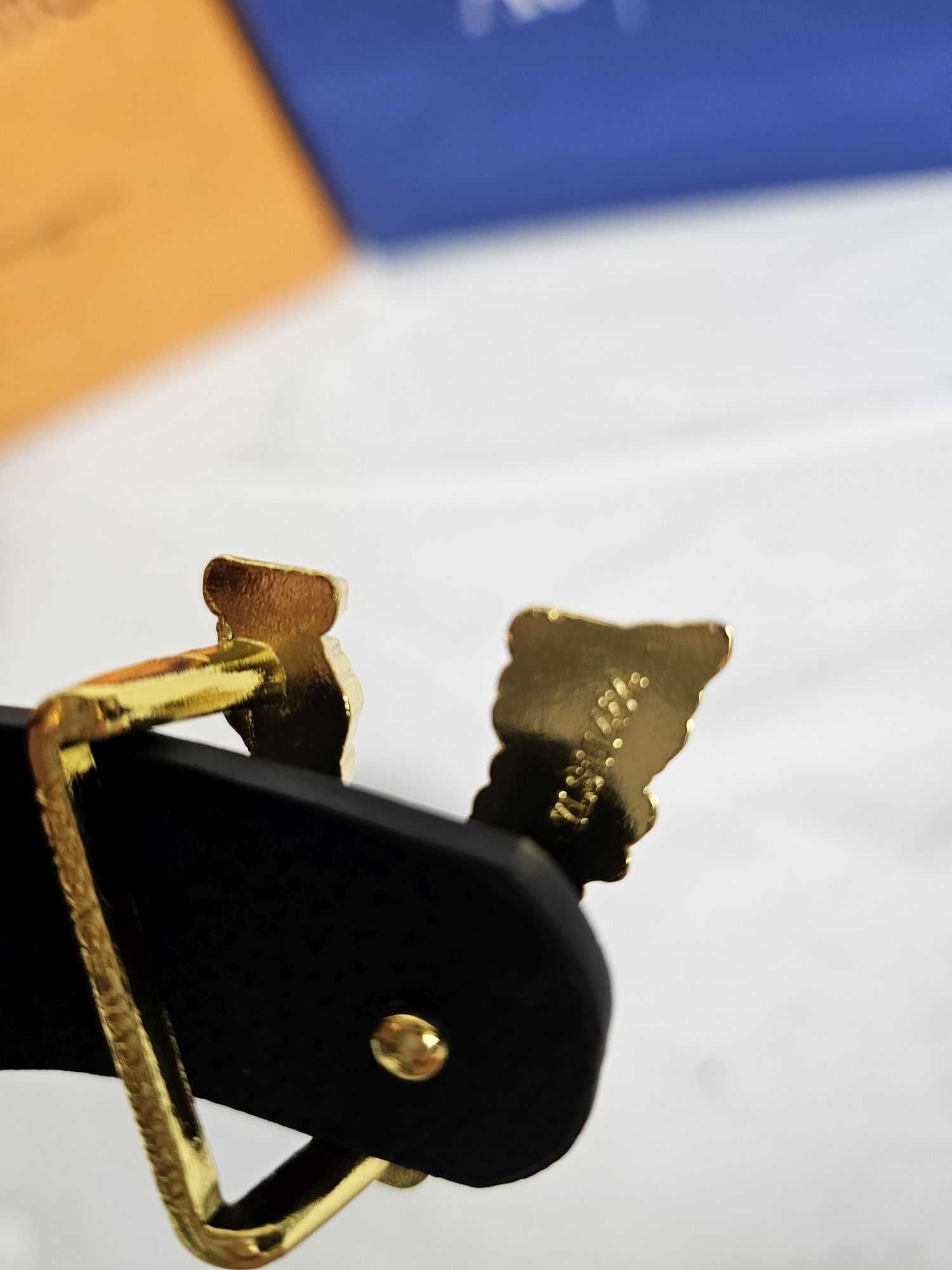 Pasek klamra Versace UNIKAT Jeans czarny nowość logowane