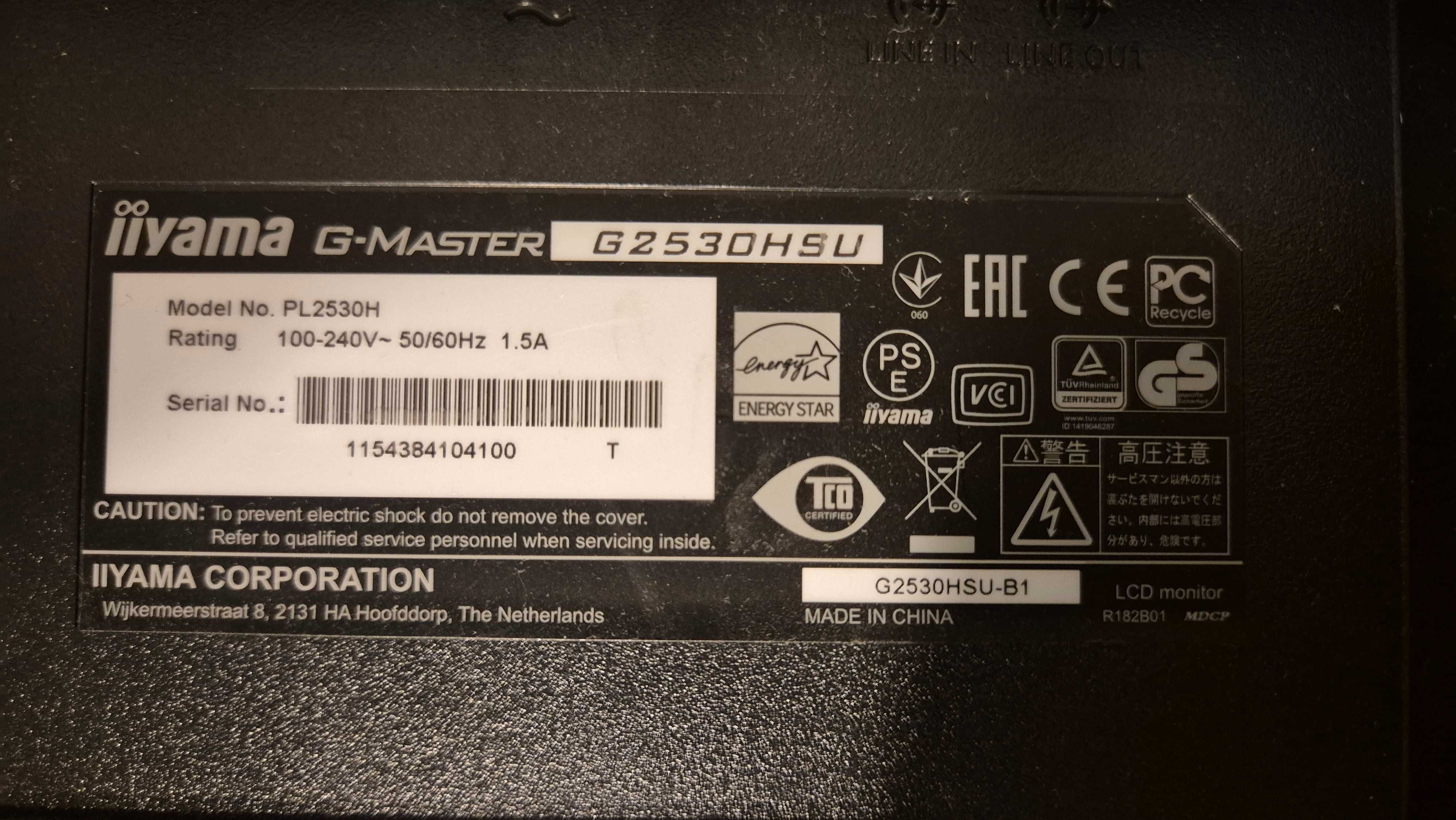 Monitor iiyama G-Master G2530HSU Black Hawk 24.5" FullHD