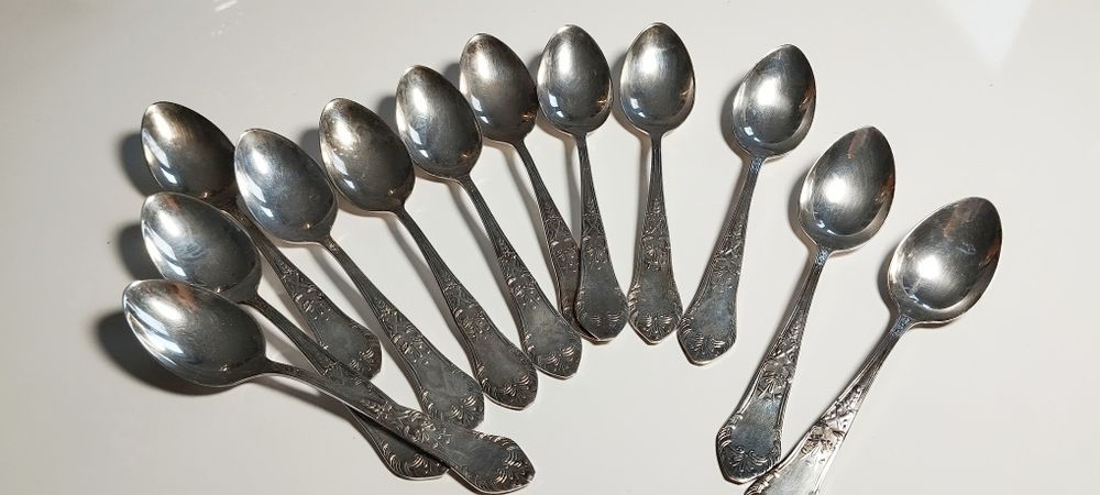 Łyżeczki posrebrzane HEFRA, 12 szt., cena za sztukę