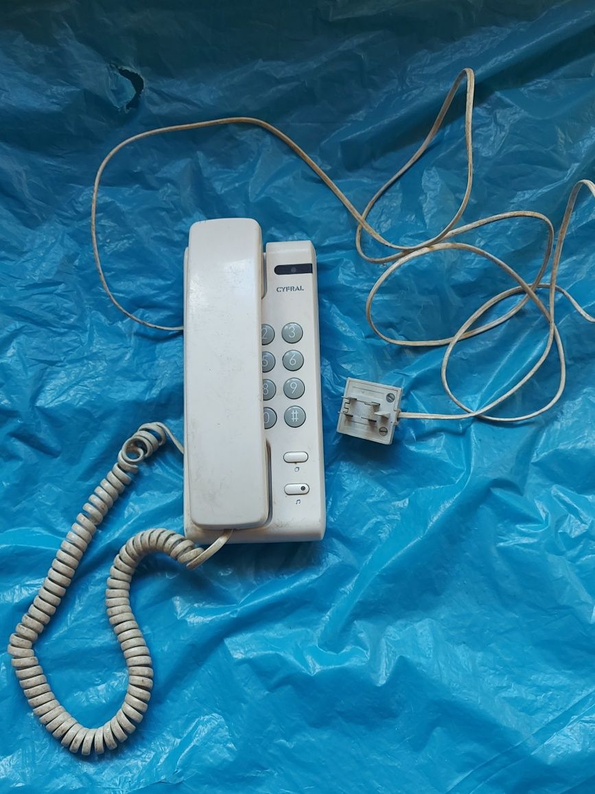 Telefon stacjonarny CRYSTAL z czasów PRL 1995r