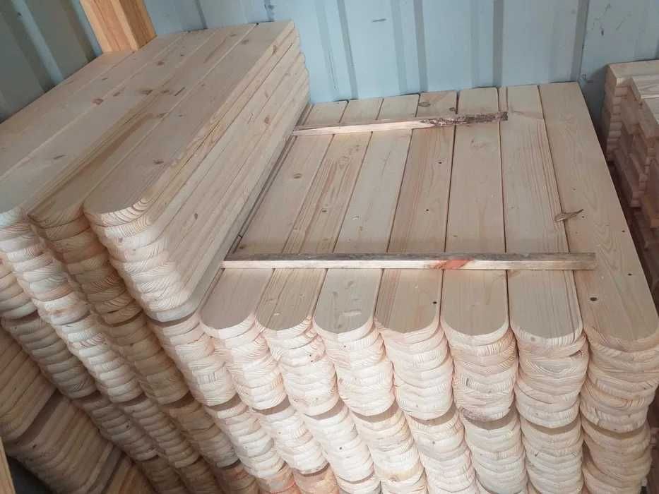 Sztacheta sosna i modrzew