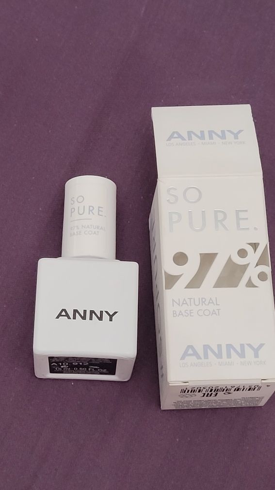 ANNY SO PURE base coat baza w 97% pochodzenia naturalnego