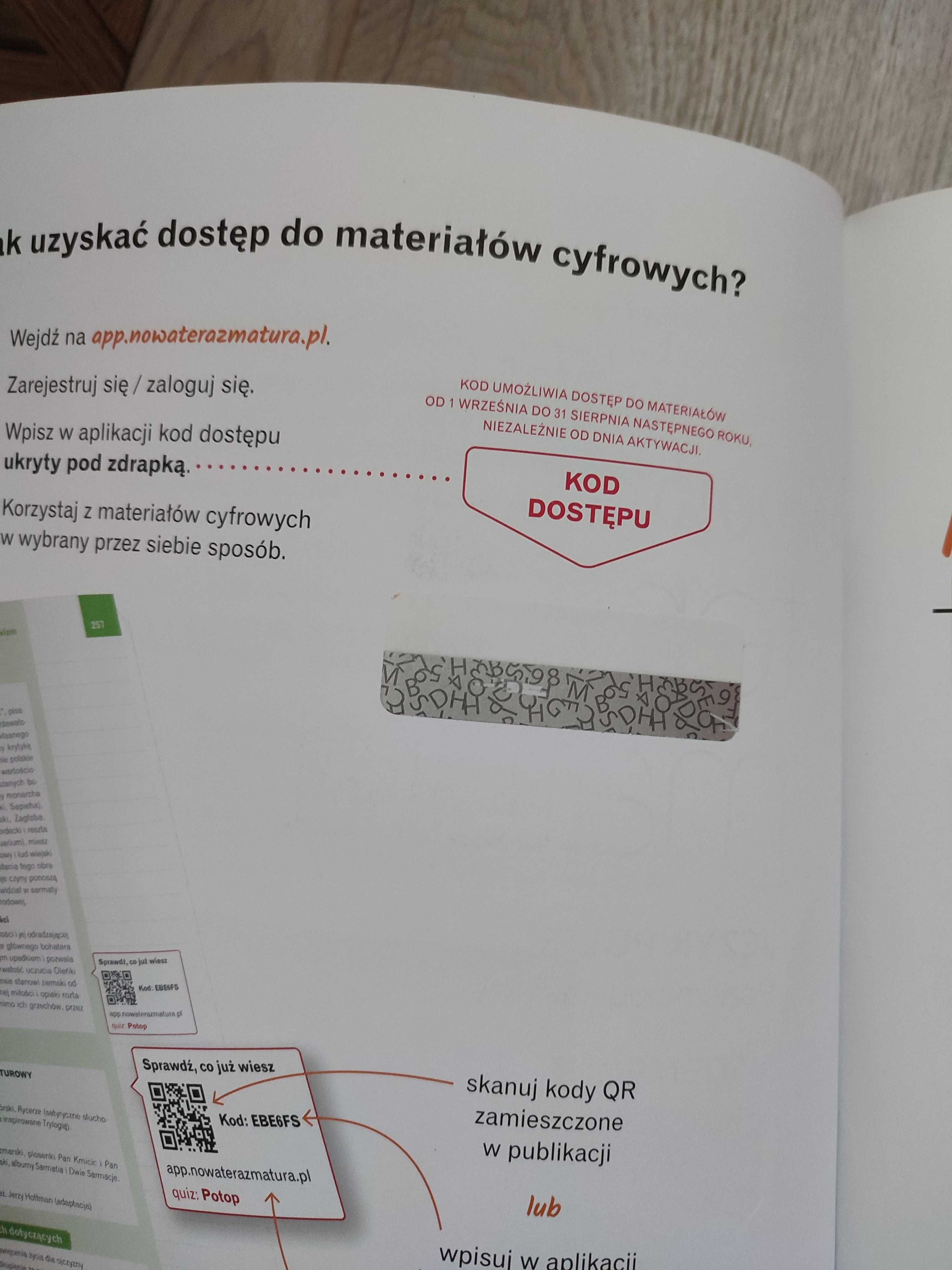 Nowa teraz matura j. polski Vademecum + kod dostępu