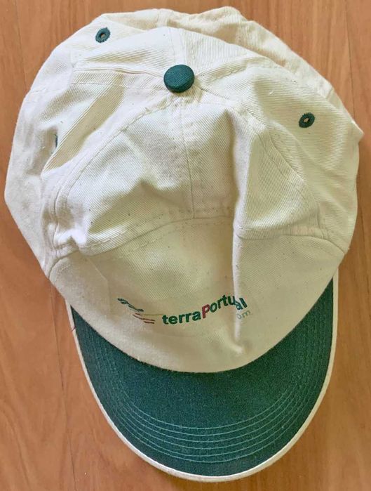 Boné Cap Unissexo, Bege e Verde, Novo