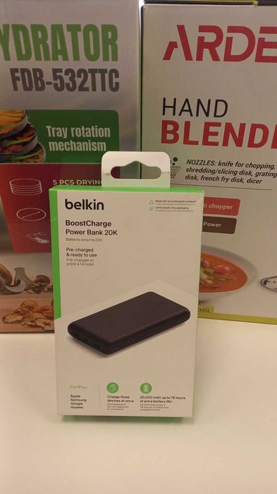 Зовнішній акумулятор павербанк Belkin Boost Charge™ Power Bank 20K 15W