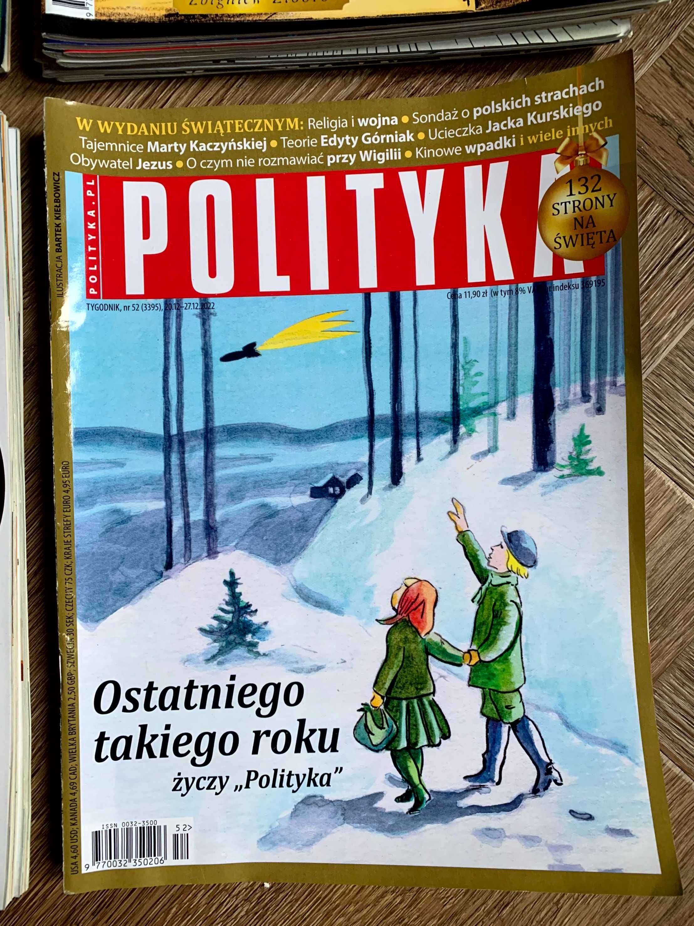 Polityka tygodnik gazeta czasopismo rocznik 2022 17 numerów stan BDB