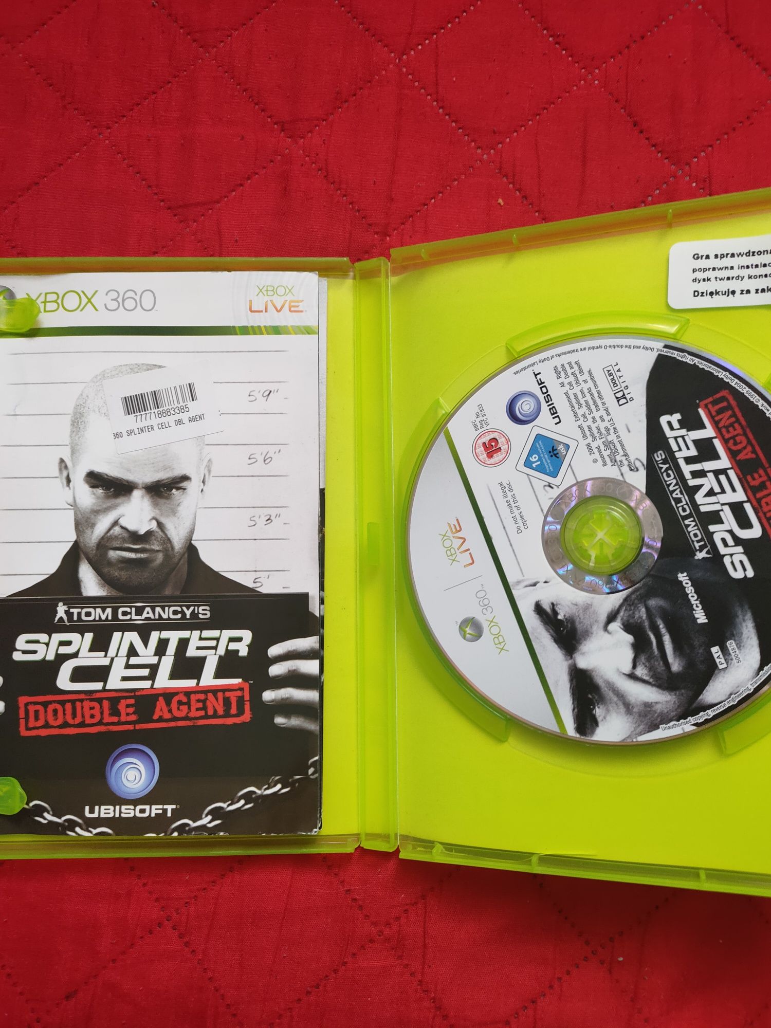 Sprinter cell double agent Xbox 360
